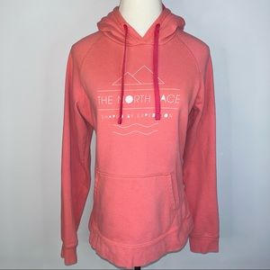 THE NORTH FACE Women’s Pink White Graphic Hoodie Medium